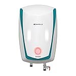 Havells Instanio 10 Litre Storage Water Heater (Geyser) | Color Changing Temp. Sensing LED Indicator | Anti Rust Tank | Warranty: 5 Year on Tank | High Rise Compatible (White Blue)