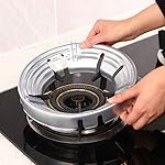 Gas Stove Round Burner Stand, Glass top Gas Saver Jail Home Stove Fire & Windproof Energy Saving Stand (1)