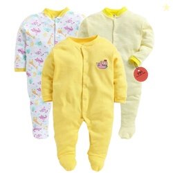 EIO 100% Cotton Rompers Sleepsuits Jumpsuit Night Suits for Infants Ne