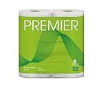 Premier 2 Ply Kitchen Tissue Paper Roll | 120 Pulls | 60 Kitchen Towels X 2 Rolls | Super Absorbent Paper Towels for Everyday Cleaning, Kitchen Paper Wipes, Multipurpose tissue rolls for Home Office