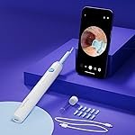 Lifelong Ear Cleaning Tool with Camera – Rechargeable Ear Cleaner â Ear Wax Removal â Wireless with USB Charging Cable â Disposable Rubber Ear Buds (LLEC09)