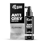 Beardo Anti Grey Hair Serum for Men, 50 ml | SilverFreeâ¢ Formula | Also contains Amla + Methi + Rosemary + Brahmi + Bhringraj extracts for Hair Shine | Lightweight and Non-Sticky