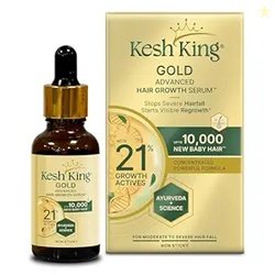 Kesh King Gold Advanced Hair Growth Serum  21% Growth Actives with 3%