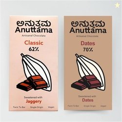 ANUTTAMA Dark Chocolate (50g x 2) | No Artificial Flavours & Colors |