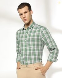 JOHN PLAYERS Men Checked Slim Fit Shirt