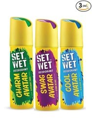 Set Wet Cool, Charm & Swag Avatar Deodorant & Body Spray Perfume For M
