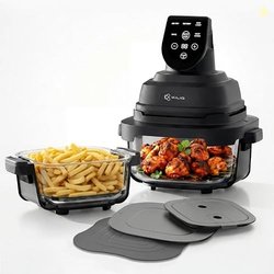 Kilig Iris Plus Airfryer | Dual Toxin-Free Glass Containers (4L + 1.5L