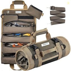 OceanLive Roll Up Tool Bag 7 Pockets Heavy Duty 1680D Oxford Polyester