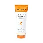 BELLAVITA C-Glow Vitamin C Face Wash with CICA & Green Tea | Bright & Glowing Skin | Reducing Dullness | All Skin Types | pH Balanced | Brightening Formula for Men and Women | 100 ml