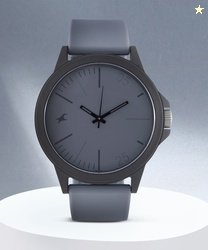 Fastrack Fastrack Tees Quartz Grey Dial Grey Silicone Strap Unis...