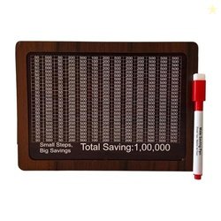 Eitheo Wooden Piggy Bank | 1 Lakh Money Saving Box with Numbers | Mone