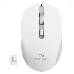 ZEBRONICS Zeb-Jaguar Wireless Mouse, 2.4GHz with USB Nano Receiver, Hi