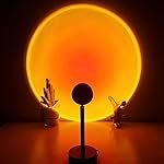 CORATED Aluminium Sunset Lamp, Projector Sunset Light 180 Degree Rotation Projection LED Night Light for Photography(Sunset Red) Pack of 1