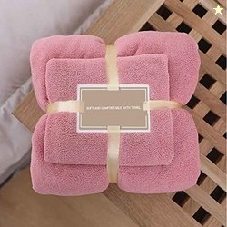 wolpin Large Bath Towel 100% Cotton Bath Towels (70 x 140 cm) 500 GSM