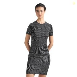 Calvin Klein Cotton Bodycon Above Knee Dress