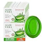 Aryanveda Aloe Vera Glycerine Bathing Soap 125g (Pack of 10) | Natural Hydrating & Moisturizing Body Cleanser for Soft, Glowing Skin | For Women & Men | All Skin Types