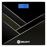 Boldfit Weight Machine for Home Digital Weighing Machine for Human Body with LCD Display Max Weight Capacity 180Kgs (Batteries Not Included) â Bathroom Scale for Home