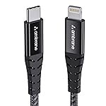 Ambrane Type C to Lightning Fast Charging Cable Compatible with iPhone 14/14 Pro/ 14 Pro Max/ 13/13 Pro/ 13 ProMax/ 12/11/XR/XS/X/8 all Series ( ABTL Black)