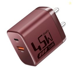 Boat 45W GaN Charger USB Type C, Ultra-Fast Dual Port Fast Charging, C