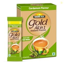 Tata Tea Gold All-in-1 Instant Premix Cardamom Tea, 14g Per Serve, Qui