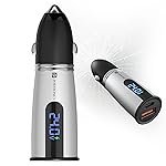 Portronics Car Power Armour 55.5W Fast Car Charger with Emergency Glass Breaker, 33W Type-C PD, 22.5W USB-A Port, LED Display for Voltage Monitoring, for Smartphones, iPhones, Tablets, Earbuds & More