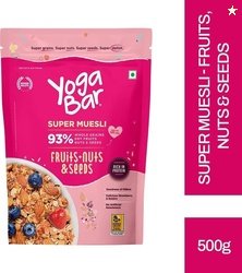 Yogabar Muesli 500g Fruits Nuts&Seeds| Breakfast Cereal with High...mo