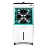 Cadlec ChillMate 50L Desert Air Cooler For Home, High Speed Fan with Powerful Air Throw, Inverter Compatible, Anti-Bacteria Honeycomb Pad, Ice Chamber with Glass Top, 3 Year Warranty | White