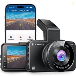 Crossbeats RoadEye Dash Cam| WiFi & APP | Full HD 1080P with 150 Wide