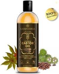 KAYAYURVEDA Cold-Pressed 100% Pure Castor Oil Hair Oil (100 ml)