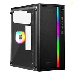 Zebronics Gaming Chassis, Micro ATX/Mini ITX, 80mm Rear Inner Glow Mul