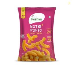 Acme Poshan Nutri+ Protein Puffs Spicy Fusion | Healthy Snack | High P