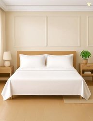 Symbol Premium 100% Pure Cotton Soft Bedsheet for Double Bed - King Si