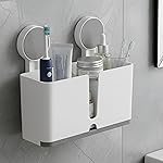 IBELL Plastic Self Adhesive Sticker Wall Mounted Toothbrush Holder Cutlery Drainer & Kitchen Sink Organizer | Utensil Holder| DIY Drill-Free Installation | For Kitchen, Bathroom & Bedroom