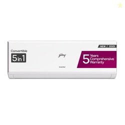 Godrej 1 Ton 3 Star, 5 Years Comprehensive Warranty, AI Powered, 5-In-