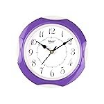 Matiz Analog 30 cm X 30 cm Wall Clock | Brown | with Glass | Standard| 118 Purple