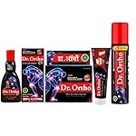 Dr.Ortho Combo Pack (1 Oil, 1 Capsule, 1 Spray & 1 Ointment) For Joint Pain, Neck Pain, Knee Pain, Muscle Pain