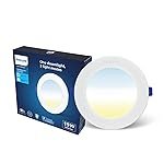 Philips 15W 3in1 AstraGlow Round LED Panel Light | Slim Surface Panel with High Brightness & Energy Efficiency | Durable Polycarbonate Body â White Finish | Pack of 1