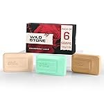 Wild Stone Ultra Sensual, Forest Spice and Musk Soaps for Bath, (Pack of 6, 100gm each) | Grade 1 soaps | Refreshing Bath Soap for Men | Skin-Friendly and Energizing