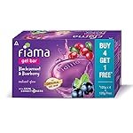 Fiama Gel Bar Soap Blackcurrant And Bearberry 625g (125gx5) For Radiant Glowing Skin, With Skin Conditioners, All Skin Types, For Women & Men