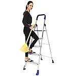 PAffy Premium Light Weight Aluminium Heavy Duty Folding Step Ladder – Maple 5 Steps with 7 Years Warranty * Made in India