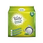 Presto! Dishwash Bar – Pudina | 200g | 5 Bars Each X Pack of 1 | Removes Tough Grease | Fresh Pudina Fragrance | Gentle on Hands