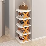 wolpin 5 Shelves Shoe Rack & Stand | Storage Multi-Layer Space Saver | for Footwear, Toys, Clothes Large Multi-Purpose