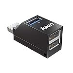 Foxin 3-Port USB Hub Dock (1 x USB 3.0 + 2 x USB 2.0), High-Speed Data Transfer up to 5Gbps, 3-in-1 Multiport Adapter, Multi-OS Compatible Plug & Play USB Hub for Laptops, PCs & Mac – FUH 003
