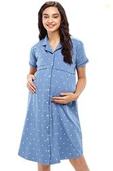 ZEYO Women's Cotton All Over Print Knee Length Maternity & Feeding Sho