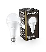Bajaj LEDZ 12W Rechargeable Emergency Inverter LED Bulb | Cool Day Light | Upto 4 Hours Battery | B22D | 1 Year – Warranty (Pack of 1, White)
