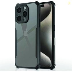 Amazon Brand - Solimo Shockproof Crystal-Clear Back Cover for iPhone 1