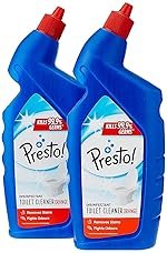 Presto! Disinfectant Toilet Cleaner Liquid | Orange | 2 Litre | 1 L x 2 Packs | Kills 99.9% Germs | Removes Stains | Indian & Western Toilets | Fights Odours | Cleans, Disinfects