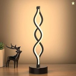 One94Store Double Ring LED Lamp  Stylish Acrylic Decorative Bedside Li