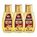 Dabur Almond Hair Oil – 870ml (290ml x 3) | Provides Damage Protection | Non Sticky Formula | For Soft & Shiny Hair | With Almonds, Keratin Protein, Soya Protein & 10X Vitamin E