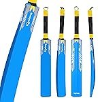 Lifelong Kids Wooden Cricket Bat | Lightweight & Easy to Swing | Durable Poplar Wood | Non-Toxic Colors | Soft Rubber Grip for Comfort | Perfect for Boys & Girls Learning Cricket (Blue, Size 1)